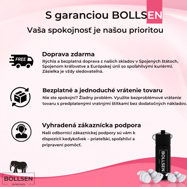 BOLLSEN Life+ ružová edícia s dopravou zdarma, jednoduchým vrátením a zárukou spokojnosti zákazníkov v Spojenom kráľovstve